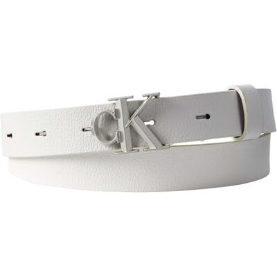 Calvin kvinnors fasett Ck spänne smårem 25 m Lv04F7060G bälten, vit, 125 Calvin kvinnors fasett Ck spänne smårem 25 m Lv04F7060G bälten, vit, 125