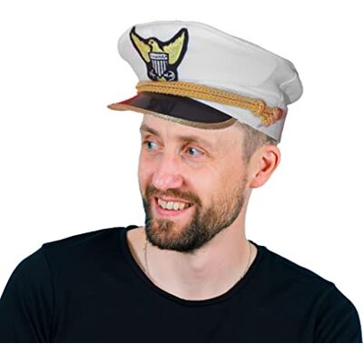 Dress Up America Navy kapten Admiral hatten för vuxna Dress Up America Navy kapten Admiral hatten för vuxna