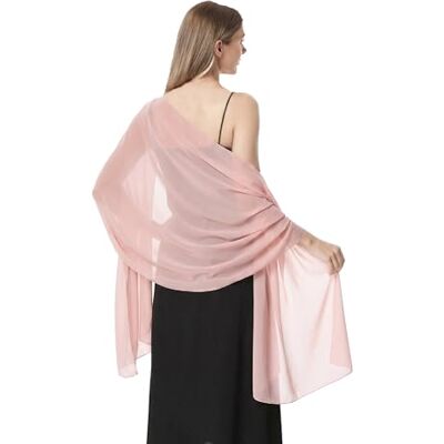 Hotshawl Chiffongsjal scarve wraps och sjalar mjuk pashmina för aftonklänningar vid formella tillfällen (champagne), Rouge, One Size Hotshawl Chiffongsjal scarve wraps och sjalar mjuk pashmina för aftonklänningar vid formella tillfällen (champagne), Rouge, One Size
