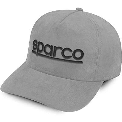 Sparco Unisex mössa mocka, grå basebollkeps, en storlek Sparco Unisex mössa mocka, grå basebollkeps, en storlek