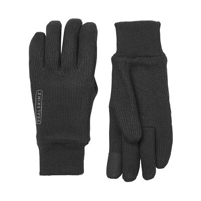 SealSkinz Unisex vindtäta alla väder stickade handskar, svart, medium SealSkinz Unisex vindtäta alla väder stickade handskar, svart, medium