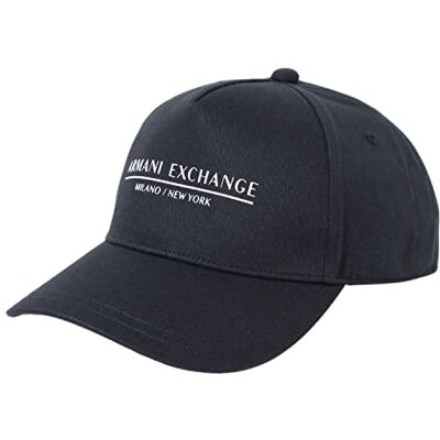 Giorgio Armani A X herrkeps med logotyp från Milano/New York basebollkeps, marinblå, en storlek Giorgio Armani A X herrkeps med logotyp från Milano/New York basebollkeps, marinblå, en storlek