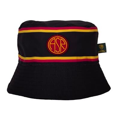 AS Roma Black Taper Bucket Hat, Svart, one size AS Roma Black Taper Bucket Hat, Svart, one size