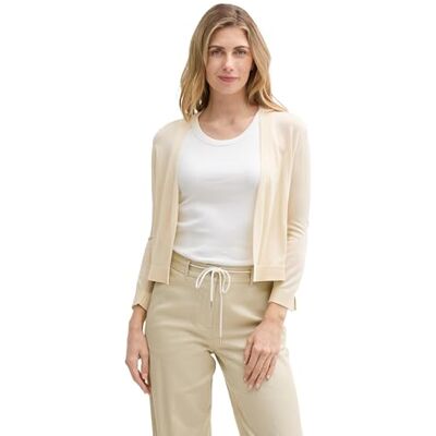 TOM TAILOR dam basic kofta, 37762 – champagne, XL TOM TAILOR dam basic kofta, 37762 – champagne, XL