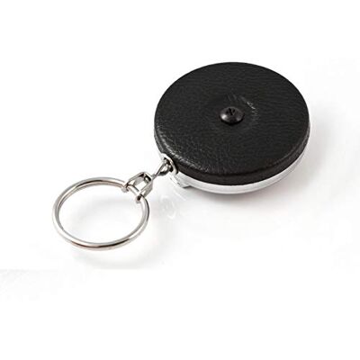 KEY-BAK Original stålkabel infällbar nyckelring, 122 cm rostfri stålkabel, svart fram, stålbältesklämma, 236 ml. Retraktion, delad ring, svart vinyl (0485-003) KEY-BAK Original stålkabel infällbar nyckelring, 122 cm rostfri stålkabel, svart fram, stålbältesklämma, 236 ml. Retraktion, delad ring, svart vinyl (0485-003)