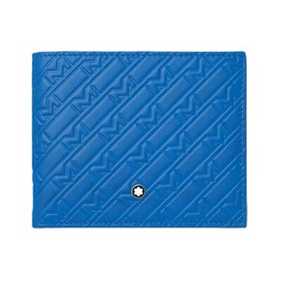 MONTBLANC M_Gram plånbok 8cc av läder i färgen blå, mått: 11 cm x 9,5 cm x 1 cm, 130027, blå, 11cm, Modern MONTBLANC M_Gram plånbok 8cc av läder i färgen blå, mått: 11 cm x 9,5 cm x 1 cm, 130027, blå, 11cm, Modern