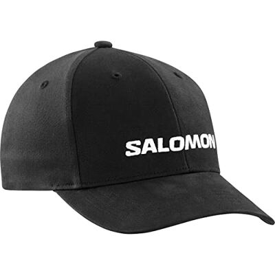 Salomon Logo Cap-DEEP Black OSFA Salomon Logo Cap-DEEP Black OSFA