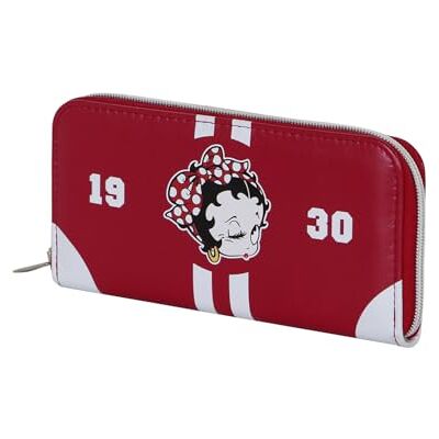 Betty Boop Varsity-Essential plånbok, vinröd, 19 x 10 cm, Vinröd , En storlek, Essential plånbok Betty Boop Varsity-Essential plånbok, vinröd, 19 x 10 cm, Vinröd , En storlek, Essential plånbok