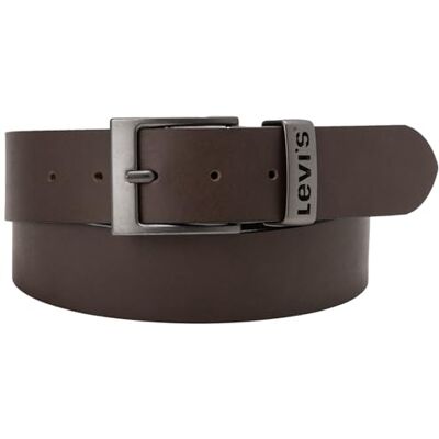 Levi's Unisex Ashland metallbälte, BRUN, 70 cm Levi's Unisex Ashland metallbälte, BRUN, 70 cm