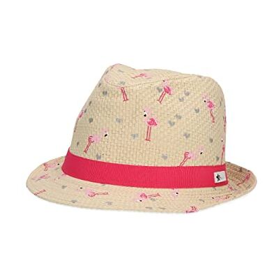 Sterntaler Flickor barnhalmhatt flamingo hatt, sand, 47 Sterntaler Flickor barnhalmhatt flamingo hatt, sand, 47