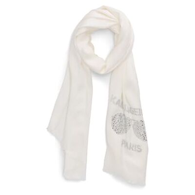 KARL LAGERFELD kvinnors lätta kristallsolglasögon Pashmina, Äggskal, one size KARL LAGERFELD kvinnors lätta kristallsolglasögon Pashmina, Äggskal, one size