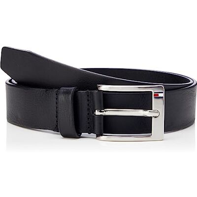 Tommy Hilfiger Herrbälte New Aly-bälte av läder, Svart (Black) Tommy Hilfiger Herrbälte New Aly-bälte av läder, Svart (Black)