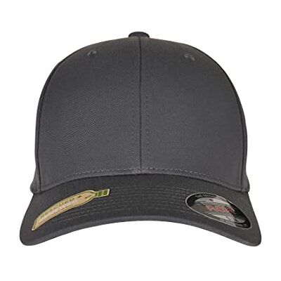 Flexfit Unisex återvunnen polyesterkeps, lätt charcoal, S/M Flexfit Unisex återvunnen polyesterkeps, lätt charcoal, S/M