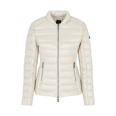 Giorgio Armani kvinnors vadderad sidologotyp patch justerbar krage jacka, rave kjol, L, rave kjol, L Giorgio Armani kvinnors vadderad sidologotyp patch justerbar krage jacka, rave kjol, L, rave kjol, L