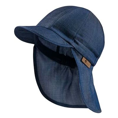 Sterntaler Skjormmössa med nackskydd, jeans, marinblå, 49 cm Sterntaler Skjormmössa med nackskydd, jeans, marinblå, 49 cm