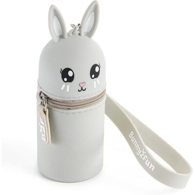 Back2Fun Plånbok med nyckelring och miniplånbok, 3-i-1 mjukt silikon barnfodral, metallkrok och stort handledshänghandtag, fodral Ø45 x 115 mm, kawaii-stil, kanin Back2Fun Plånbok med nyckelring och miniplånbok, 3-i-1 mjukt silikon barnfodral, metallkrok och stort handledshänghandtag, fodral Ø45 x 115 mm, kawaii-stil, kanin