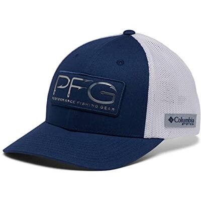 Columbia Unisex PFG Hooks Mesh Ball Cap-High Crown, Carbon/Silver, XX-Large Columbia Unisex PFG Hooks Mesh Ball Cap-High Crown, Carbon/Silver, XX-Large