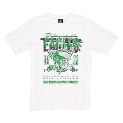 Philadelphia Eagles New Era keps NFL överdimensionerad t-shirt skärm tryck nödställt team grafisk vit unisex Philadelphia Eagles New Era keps NFL överdimensionerad t-shirt skärm tryck nödställt team grafisk vit unisex