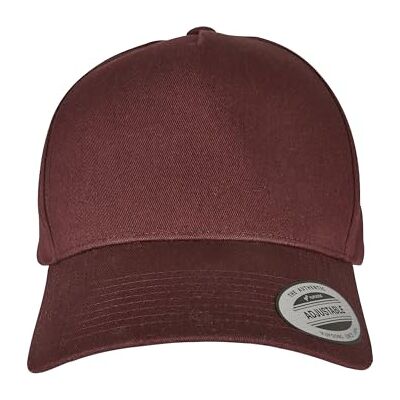 Flexfit Unisex baseballkeps 5-panel böjd klassisk snapback vinröd en storlek, Burgund, En Storlek Flexfit Unisex baseballkeps 5-panel böjd klassisk snapback vinröd en storlek, Burgund, En Storlek
