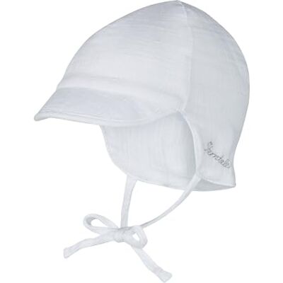 Sterntaler Keps med knytband av muslin solhatt, Vit, 37 Sterntaler Keps med knytband av muslin solhatt, Vit, 37