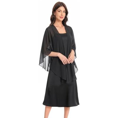 Hotshawl Kvinnors chiffong sjalar och sjalar bröllopsfest ren sjal halsduk för aftonklänningar accessoarer täcka upp, Svart, One Size Hotshawl Kvinnors chiffong sjalar och sjalar bröllopsfest ren sjal halsduk för aftonklänningar accessoarer täcka upp, Svart, One Size