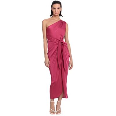 Donna Morgan Damklänningar, en axel, falsk linda, lätt, charmeuse maxi med slips, midja, tillfälle, fest, gäst, Vivacious, 40 Donna Morgan Damklänningar, en axel, falsk linda, lätt, charmeuse maxi med slips, midja, tillfälle, fest, gäst, Vivacious, 40