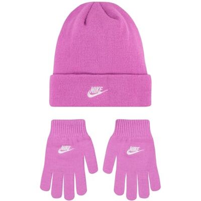 NIKE Set Club Beanie/Glove Set Rosa, Rosa, one size NIKE Set Club Beanie/Glove Set Rosa, Rosa, one size