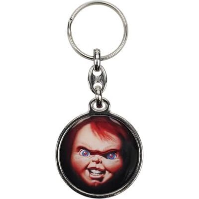 SD toys Chucky rund nyckelring i metall chucky, Flerfärgad, S SD toys Chucky rund nyckelring i metall chucky, Flerfärgad, S