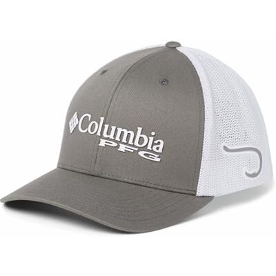 Columbia Unisex PFG Logo Mesh Ball Cap High Crown, Titanium/Hook, XX-Large Columbia Unisex PFG Logo Mesh Ball Cap High Crown, Titanium/Hook, XX-Large