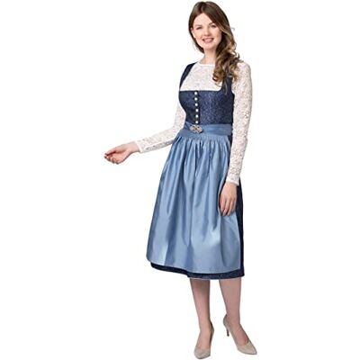 Stockerpoint Dam Dirndl Leonora klänning, blå, standard Stockerpoint Dam Dirndl Leonora klänning, blå, standard