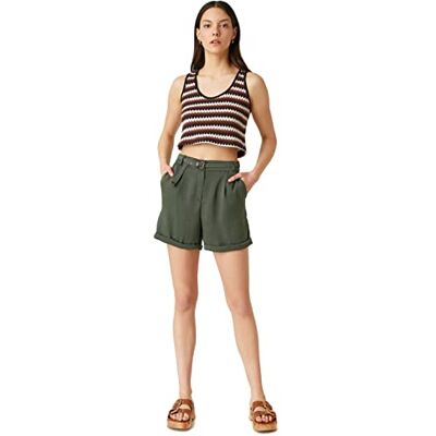 Koton Damshorts med Belted Pocket, Khaki (847), 40 SE Koton Damshorts med Belted Pocket, Khaki (847), 40 SE