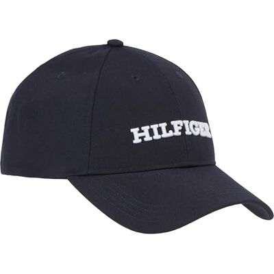 Tommy Hilfiger Män TH MONOTYPE Canvas 6 Panel Cap Rymd Blå OS, Rymdblått, en storlek Tommy Hilfiger Män TH MONOTYPE Canvas 6 Panel Cap Rymd Blå OS, Rymdblått, en storlek