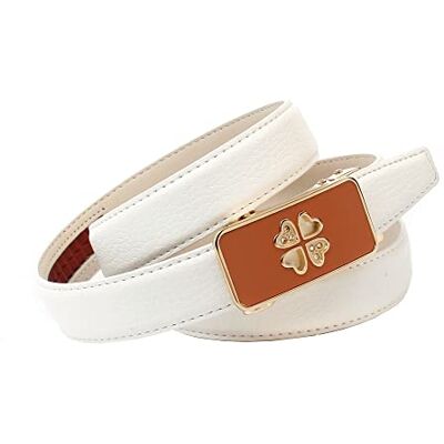Crown Läderbälte för kvinnor, beige, 110 Crown Läderbälte för kvinnor, beige, 110