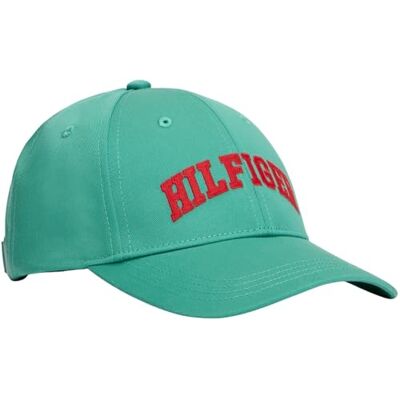 Tommy Hilfiger unisex barn Hilfiger Varsity keps KA0KA00050 huvudbonader, grön (Bahama Green), S-M Tommy Hilfiger unisex barn Hilfiger Varsity keps KA0KA00050 huvudbonader, grön (Bahama Green), S-M