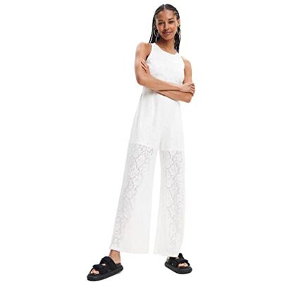 Desigual Casual Byxor för kvinnor, Vit, XL Desigual Casual Byxor för kvinnor, Vit, XL