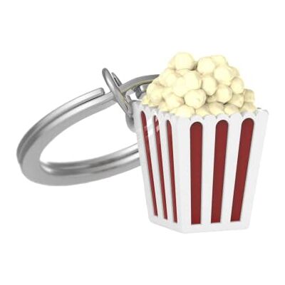 Metalmorphose Popcorn nyckelring MTM135-01, Röd, vit, Taille unique, Modern Metalmorphose Popcorn nyckelring MTM135-01, Röd, vit, Taille unique, Modern