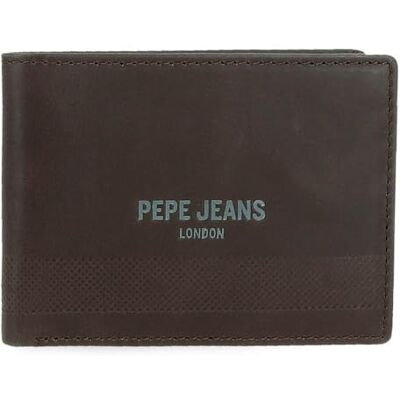 Pepe Jeans Djup horisontell plånbok med myntväska brun 11,5 x 8 x 1 cm läder av joumma väskor, Brunt, Talla única, Horisontell plånbok med plånbok Pepe Jeans Djup horisontell plånbok med myntväska brun 11,5 x 8 x 1 cm läder av joumma väskor, Brunt, Talla única, Horisontell plånbok med plånbok