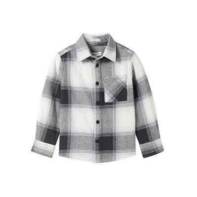 TOM TAILOR Pojkskjorta, 36804 – Off White Black Big Check, 92-98 TOM TAILOR Pojkskjorta, 36804 – Off White Black Big Check, 92-98