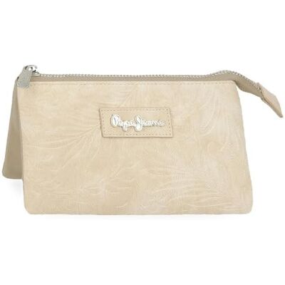 Pepe Jeans Jana Tre fack handväska beige 17,5 x 9,5 x 2 cm polyester med detaljer i konstläder av Joumma väskor, beige, Talla única, Plånbok med tre fack Pepe Jeans Jana Tre fack handväska beige 17,5 x 9,5 x 2 cm polyester med detaljer i konstläder av Joumma väskor, beige, Talla única, Plånbok med tre fack