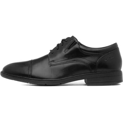 Clarks Steadwell Cap Mens Black Leather, 7.5 Clarks Steadwell Cap Mens Black Leather, 7.5