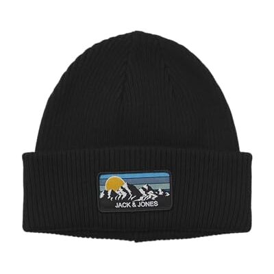 JACK & JONES JACPEAK Beanie JNR Mössa, Svart, Svart JACK & JONES JACPEAK Beanie JNR Mössa, Svart, Svart