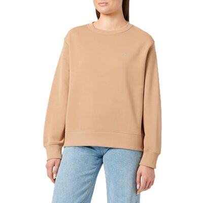 GANT Shield C-Neck Sweat, Karamell beige, M GANT Shield C-Neck Sweat, Karamell beige, M