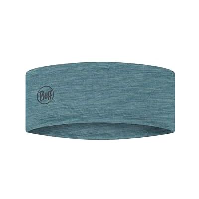 Buff Pannband LW merinoull pannband man kvinnor vuxen temperaturreglering, 100% merinoull, öppen luft, hållbar, lätt, komfort, en storlek, blå Buff Pannband LW merinoull pannband man kvinnor vuxen temperaturreglering, 100% merinoull, öppen luft, hållbar, lätt, komfort, en storlek, blå