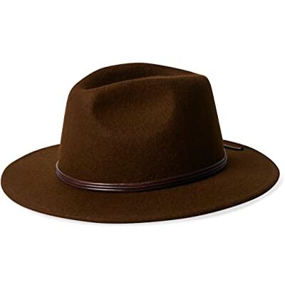 BRIXTON Unisex Ridge Fedora, kaffe, one size BRIXTON Unisex Ridge Fedora, kaffe, one size