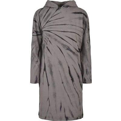 Urban Classics Damer kvinnor överdimensionerad slips batik huvklänning klänning, svart/asfalt, S Urban Classics Damer kvinnor överdimensionerad slips batik huvklänning klänning, svart/asfalt, S