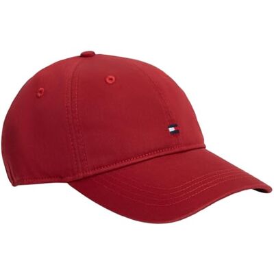 Tommy Hilfiger herr Th flagga mjuk 6 panel keps AM0AM14099 keps, röd, en storlek Tommy Hilfiger herr Th flagga mjuk 6 panel keps AM0AM14099 keps, röd, en storlek
