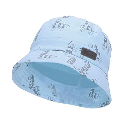 Sterntaler Unisex barn fiskarhatt zebra barnhatt, himmelsblå, normal, Himmelsblå Sterntaler Unisex barn fiskarhatt zebra barnhatt, himmelsblå, normal, Himmelsblå