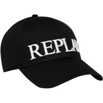 Replay cap unisex, 098 svart, En Storlek Replay cap unisex, 098 svart, En Storlek