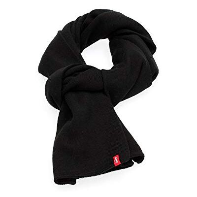 Levi's Unisex Limit Scarf, Svart (vanlig svart 59), en storlek Levi's Unisex Limit Scarf, Svart (vanlig svart 59), en storlek