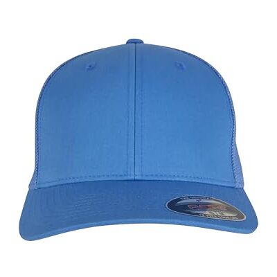 Flexfit Unisex keps Mesh Trucker, basebollkeps med böjd skärm för kvinnor och män, en storlek, blå, one size Flexfit Unisex keps Mesh Trucker, basebollkeps med böjd skärm för kvinnor och män, en storlek, blå, one size